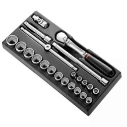 Facom 22 Pcs 1/2 inch Standard Socket Set 12 Point, MOD.SL161-212U-picture-48