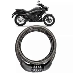 Cartronics Black 4 Digit Password Bike Number Lock for Suzuki Intruder 150-picture-48