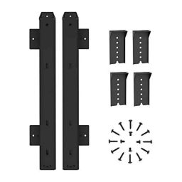 Implemental 2 Pcs 14 inch Metal Black Ball Bearing Drawer Slide Rails Set with Adjustable Height-picture-30