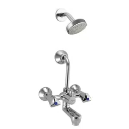 Mayur Ocich TRI 2 Pcs Brass Wall Mount Heavy Duty Wall Mixer Set with LAX High-Pressure Shower-picture-9