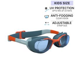 Kids Swimming Goggles UV Protection Anti Fogging Clear Lenses Xbase Green Orange-image-93