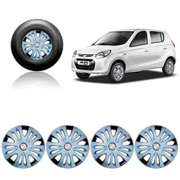 Auto Pearl 4 Pcs 12 inch ABS Silver Wheel Cover Set for Maruti Suzuki Alto 800-picture-33