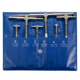 Yuzuki 6 Pcs Satin Chrome Finish Telescopic Gauge Set-29