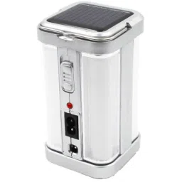 Pick Ur Needs 40W Four Tube Silver Rechargeable Solar Emergency Light, Silver 860`-29