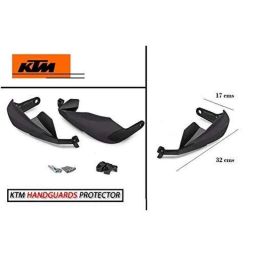 AOW Bike Hand Guard Protector Universal for All KTM Models (Pack of 2) Black Colour B-44-31