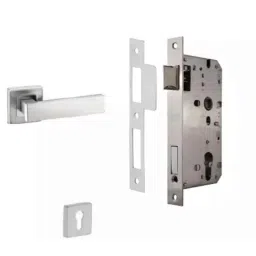 Dorset ML Series Primo Stainless Steel Silver Chrome Finish Door Handle Lock Set with Mortise Latch-picture-45