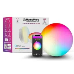 HomeMate 10W Warm &a; Cool White Wi-Fi Smart LED Downlight with 16 Million Colours, Amazon Alexa, Google Assistant &a; Siri, HMSL10W-14