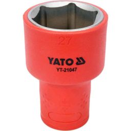 Yato 27mm 1/2 inch Drive VDE-100V CrV Insulated Hexagon Socket, YT-21047-picture-18