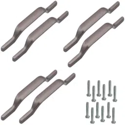 Atom 207 4 inch Black Matt Zinc Cabinet Pull Handle (Pack of 6)-image-65
