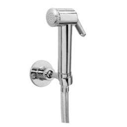 Cera Brass Chrome Finish Health Faucet with Wall Hook &a; 1m PVC Hose Pipe, F8030101-picture-3