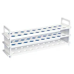 ELECOPTO 13mm 3 Tier Polypropylene Test Tube Stand with 62 Holes-16