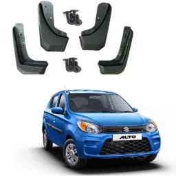 SureStrive 4 Pcs PVC Cup Type Front &a; Rear Mud Flap Set for Maruti Suzuki Alto 2020 All Model-53