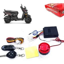 Auto Pearl 12V Black Two-Way Anti Theft Motorcycle Alarm Kit with 2 Pcs Remote for CLIQ-picture-16