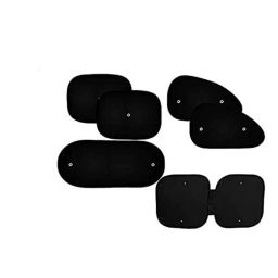 Auto Pearl 6 Pcs PVC &a; Mesh Black Window, Front &a; Rear Sun Shade Set for All Hyundai Sedan Cars-picture-41