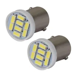 AllExtreme EXTW9S3 2 Pcs BA9S 3W 8 SMD White LED Parking Light Set-43