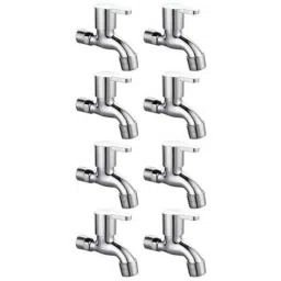 Drizzle FusionMini 8 Pcs Brass Chrome Finish Silver Bib Cock Set with Foam Flow, BIBFUSIONMINI8-picture-43
