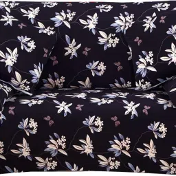 DOUBLESOFA_COVER_BLA_FLOWER Sofa Fabric-picture-21