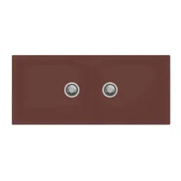Uken Heavy Duty Quartz Kitchen Sink (45X20) With Accessories(45/20-Qr-Me-Ws-12) Brown-picture-0