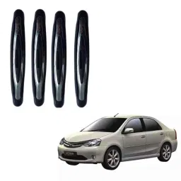 Spreadx Plastic Car Compact Black Colour Elegant Door Guard Protection Universal Type for Toyota Etios Set Of 4 Pcs, SPR-CD06IM-picture-23