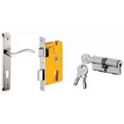 Dorset ML Series Serena 60mm Stainless Steel Patina Finish Door Handle Lock Set with Both Side Key Cylinder, ML SER-picture-11