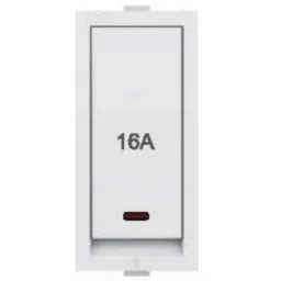 Rapid Fleta 16A 1 Module 1 Way White Switch with Indicator, R-2090 (Pack of 20)-picture-13