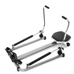 Dolphy 	120kg White &a; Black Foldable Rowing Machine with Digital Indicator, DRM4-picture-15