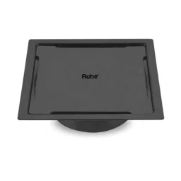 Ruhe Diamond 5x5 inch Stainless Steel 304 Black PVD Coating Square Flat Cut Floor Drain, 16-0338-01-picture-17