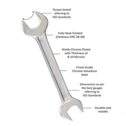 Real Stf 8 Pcs Heavy Duty Double Open End Spanner Set image 3