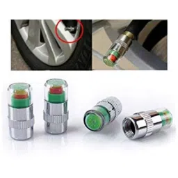 Kozdiko 4 Pcs Iron Air Alert Car Tyre Valve Caps Set for Mahindra Thar-picture-16