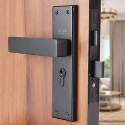 VIN KRAFT 8 inch 60mm Stainless Steel Black Oxide Mortise Door Lock Handle Set with 3 Keys, ML103-8CYS-OSK-BLACK-image-97