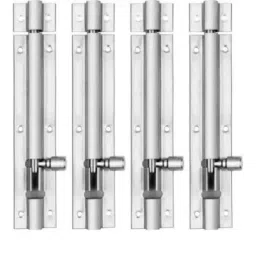 Senkiddpro 190mm Stainless Steel Chrome Finish Push to Close Tower Bolt (Pack of 4)-18