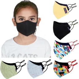 Mask for Kids With Adjustable Straps (7 to 13 Years) Cloth Mask With Melt Blown Fabric Layer-image-12