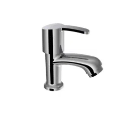 RN Vivo 4 inch Brass Chrome Silver Pillar Kitchen Sink Tap, RNVIPC0006-40