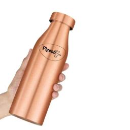 Pigeon Svasth 1000ml Copper Reddish Brown Water Storage Bottle by Stovekraft, 14371-picture-48
