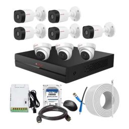 CP Plus 2.4MP Indoor &a; Outdoor CCTV Combo Kit with 8Ch DVR, 3 Dome 5 Bullet Camera, 8Ch SMPS, 70m Cable, 2TB HDD &a; Connector-6