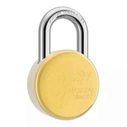 Godrej Navtal Ultra 65mm Brass Polished Finish Padlock with 4 Keys-picture-44