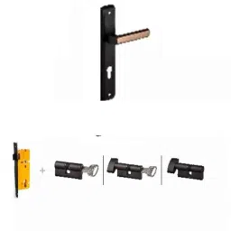 Dorset Kaira-X ML KAI 10 inch Stainless Steel GMWD Finish Lock Set with Knob &a; 70mm Key Cylinder (Pack of 2)-image-41
