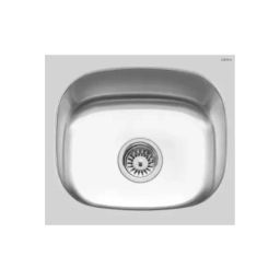 Cera Drew Lite 18x16 inch Stainless Steel Single Bowl Kitchen Sink, Gloss Finish, Top Mount, 0.8 mm Thick, Grade: 202, B4621105-image-88
