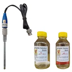 Lab Junction pH Micro Combination Electrode with 7.00 &a; 4.00pH Bottle for pH Meter &a; pH Tester Calibration Set-46
