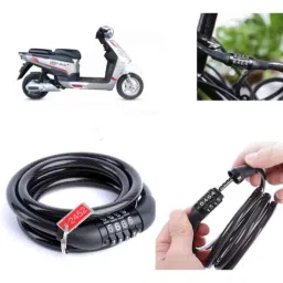 Auto Pearl PVC &a; Plastic Black Combination Cable Lock for Electric NYX BS6, 617-picture-34