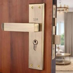 VIN KRAFT 8 inch 60mm Stainless Steel Antique Brass Mortise Door Lock Handle Set with 3 Keys, VK005-8CYS-OSK-AB-image-99