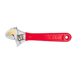 Globus 293 8 inch Forged Steel Adjustable Wrench with Soft PVC Grip, GL-AWC-8-DIP image 2