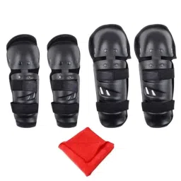 AllExtreme EXKGT4P 4 Pcs Black Knee &a; Elbow Pads with Wrist Guards Protective Gear Set-picture-28