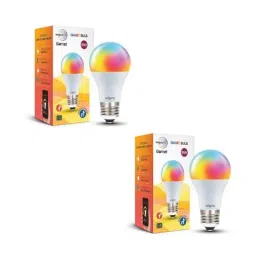Wipro Garnet 9W E27 Wi-Fi Smart Colour Changing LED Bulb with Music Sync, PC-073 (Pack of 2)-picture-2
