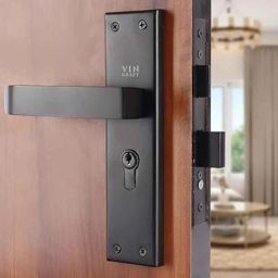 VIN KRAFT 8 inch 60mm Stainless Steel Black Oxide Mortise Door Lock Handle Set with 3 Keys, VK004-8CYS-OSK-BLACK-image-73