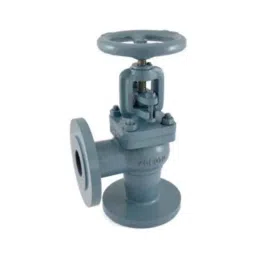 Zoloto 100mm Cast Iron Angle Pattern Flanged Globe Steam Stop Valve, 1066-picture-15