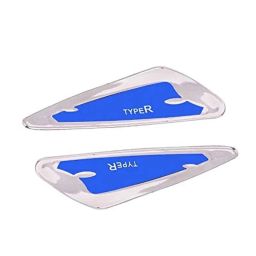 AllExtreme EDCGB2L Blue &a; Silver Universal Fender Sticker with In-Built Mounting Bolts for Cars, SUVs &a; Other Automobile (Pack of 2)-29
