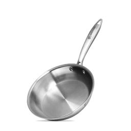 Bergner Argent 5CX 20cm Silver Stainless Steel Frypan with Induction Base, BG-31029-MM-picture-2