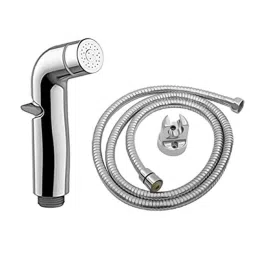 Oleanna HF14 ABS Chrome Finish Health Faucet with 1m Flexible Hose Pipe &a; Wall Hook-image-92