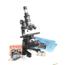 G Lab Achromatic Compound Student Microscope with 50 Blank &a; 25 Prepaid Slides, LB_13 image 3